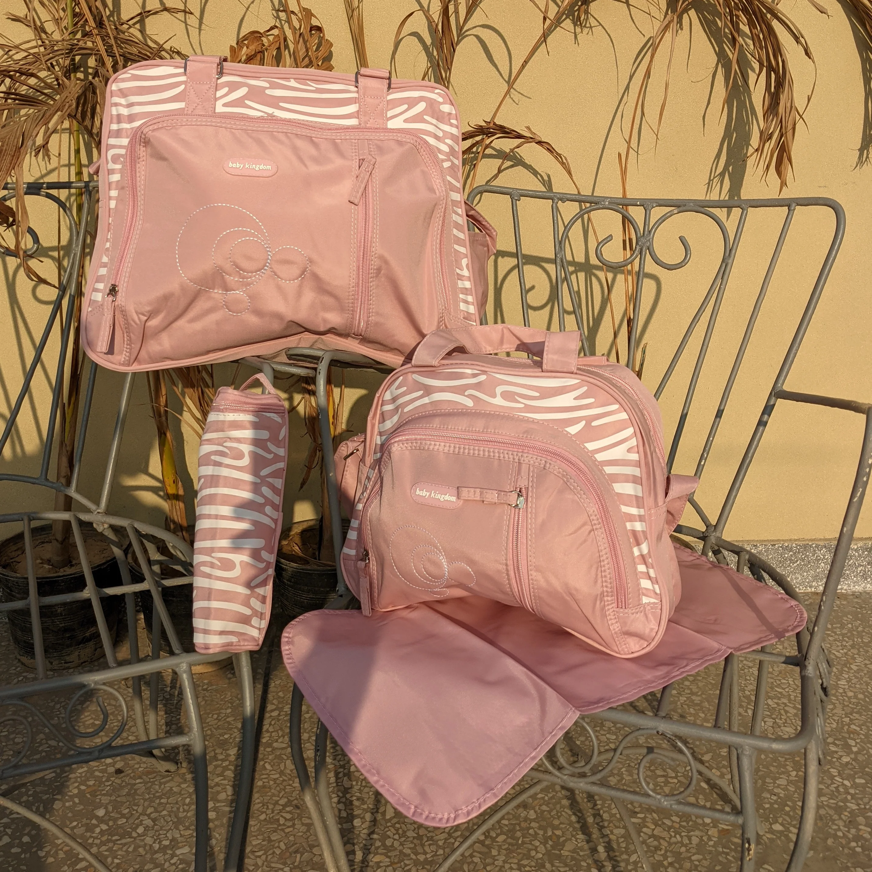 4 Pieces Bag Set - Circle Pattern - Image 4