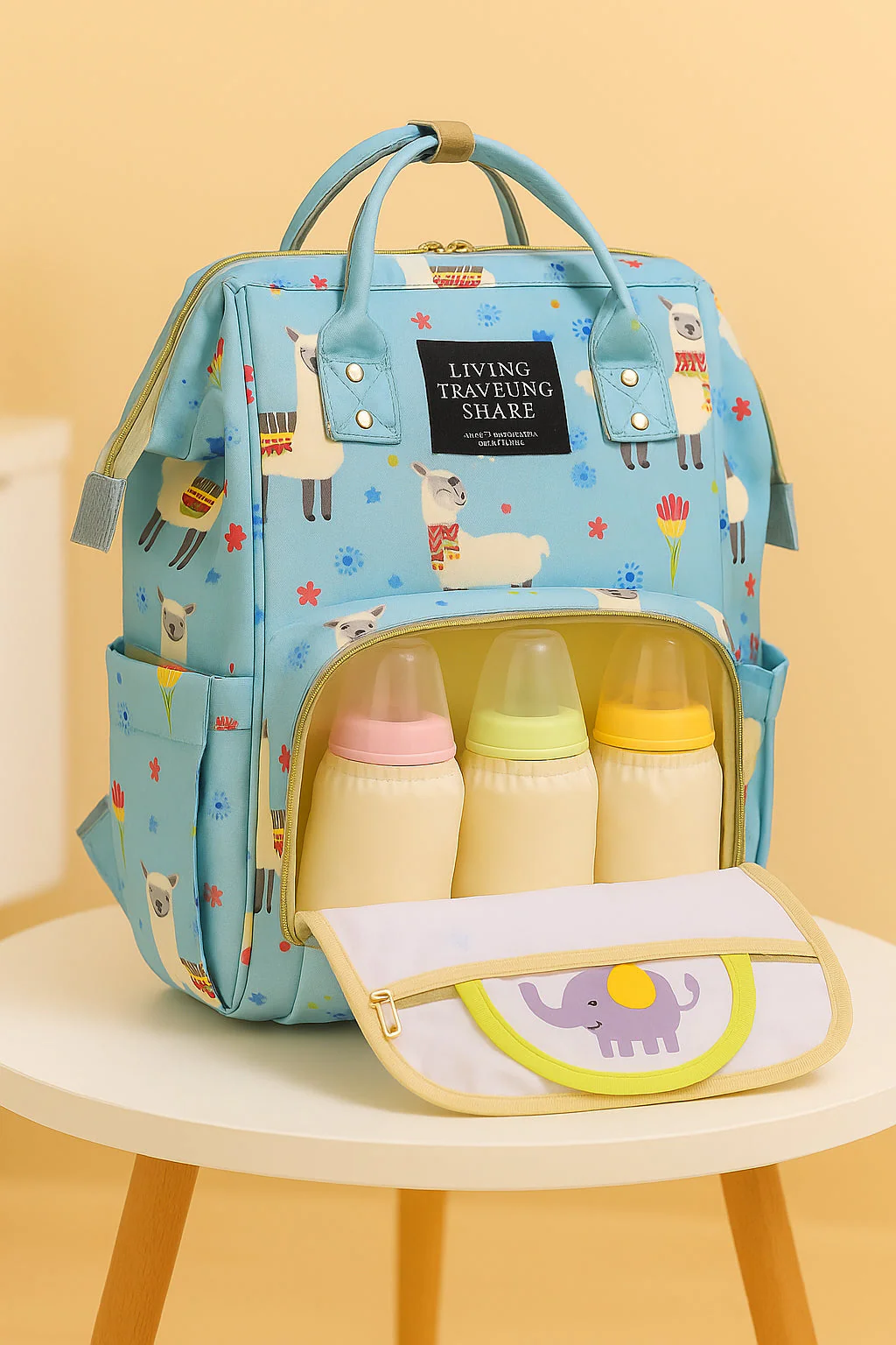 Baby Diaper Bag Pack - Alpaca 🦙 - Image 5