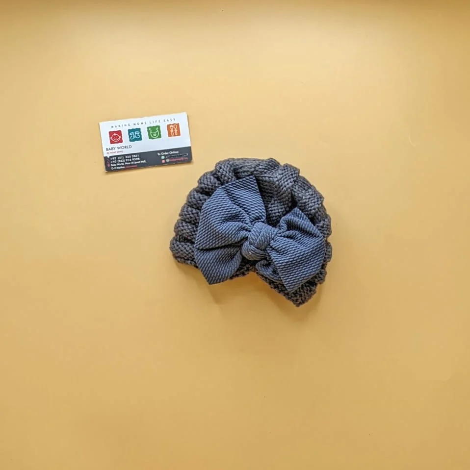 Baby Wool Cap - Bow Large - Winter - Image 10