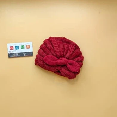 Baby Wool Cap - Bow - Winter - Image 10