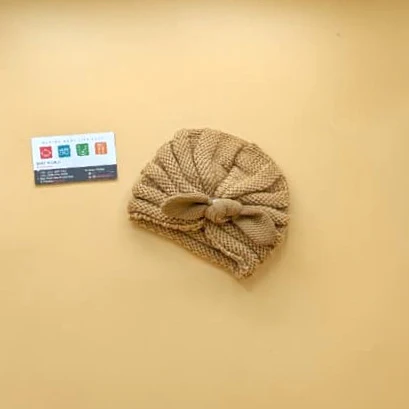 Baby Wool Cap - Bow - Winter - Image 6