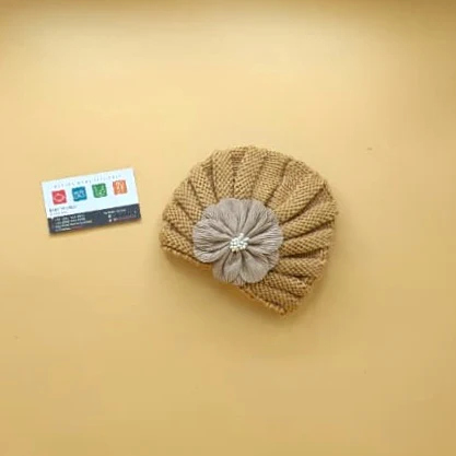 Baby Wool Cap - Floral - Winter - Image 7