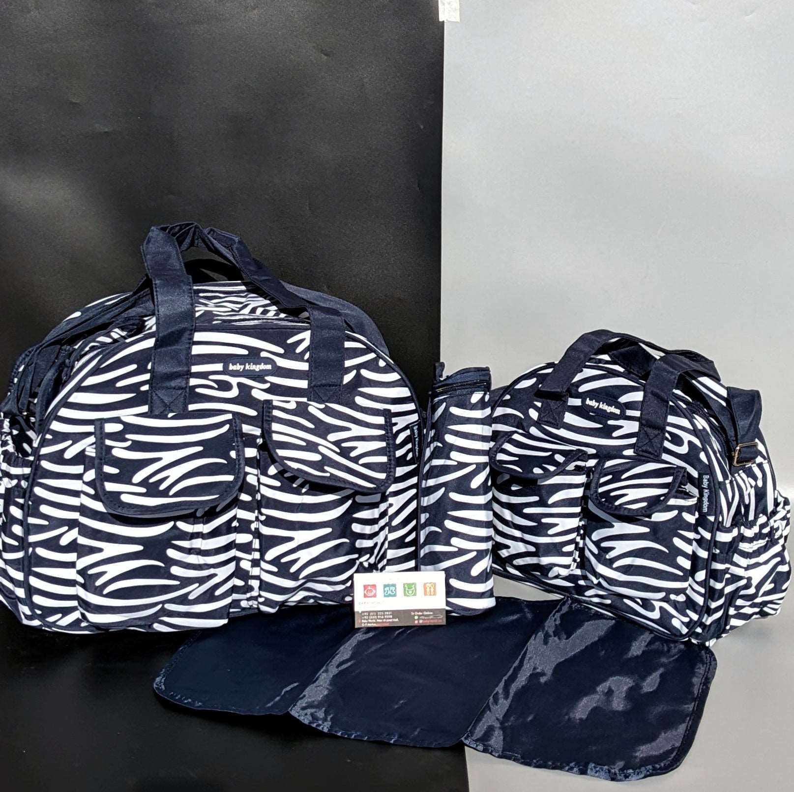 4 Pieces Bag Set - Line Pattern - Image 4