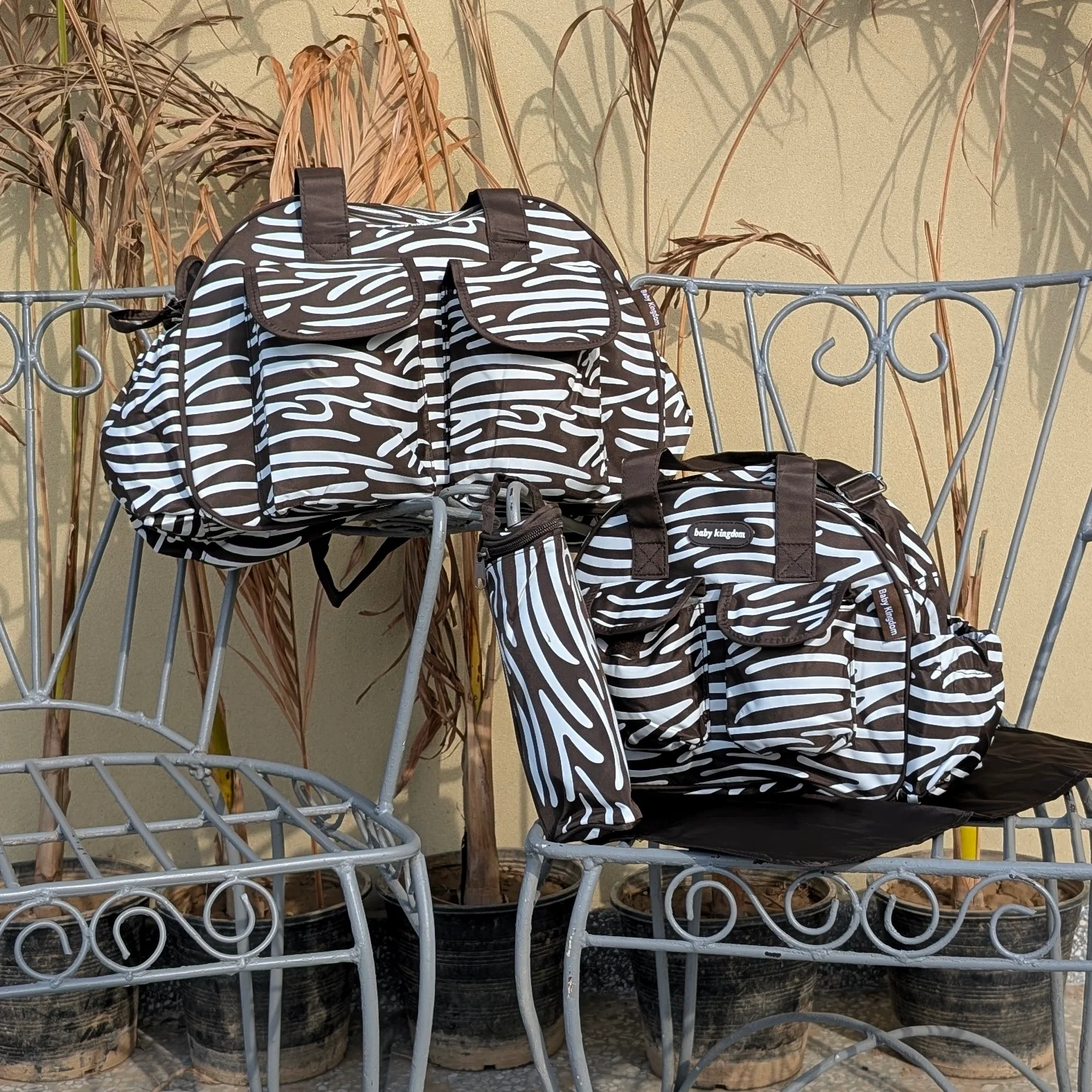 4 Pieces Bag Set - Line Pattern - Image 8