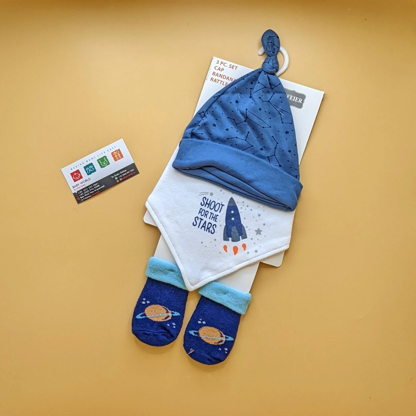 Cap, Bib & Booties Set - Image 12