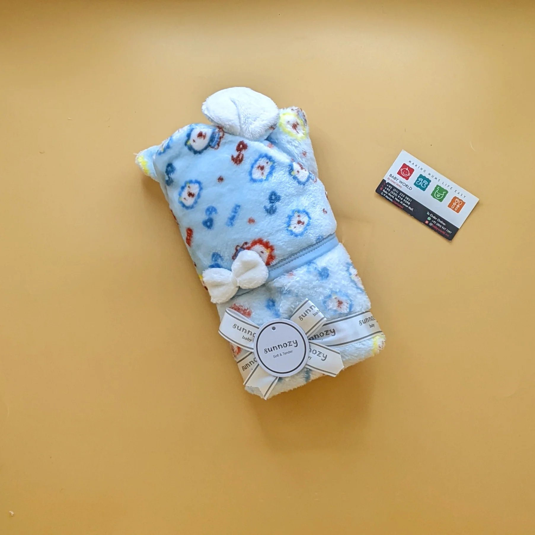 Hooded Wrapping Sheet/Blanket - Winter - Lion - Image 6