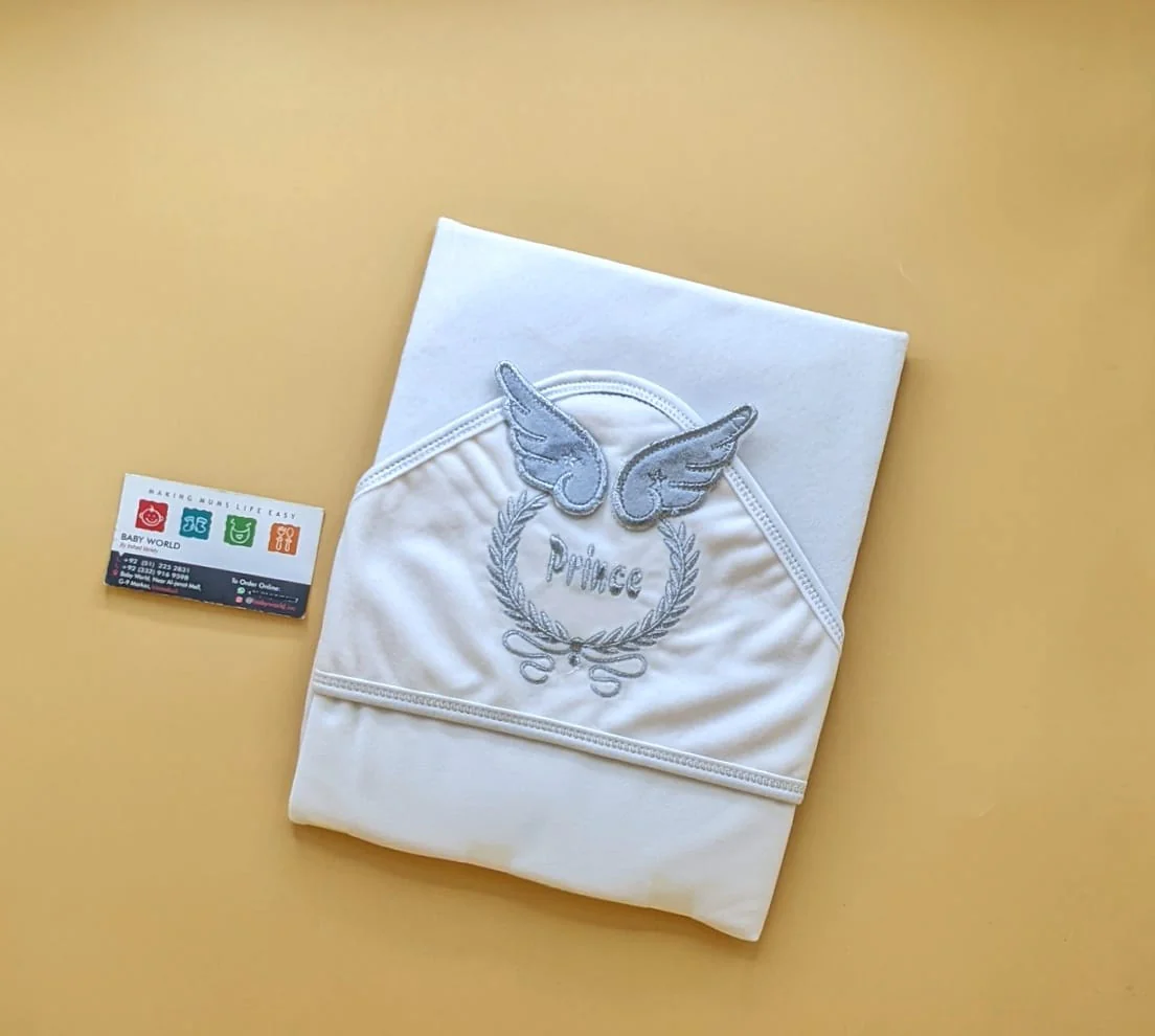 Hooded Wrapping Sheet/Blanket - Winter - Wings (Prince/Princess) - Image 3