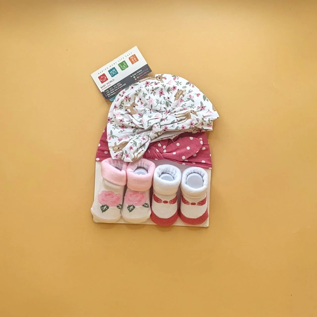 Pack of 2 Caps & 2 Booties - Image 3