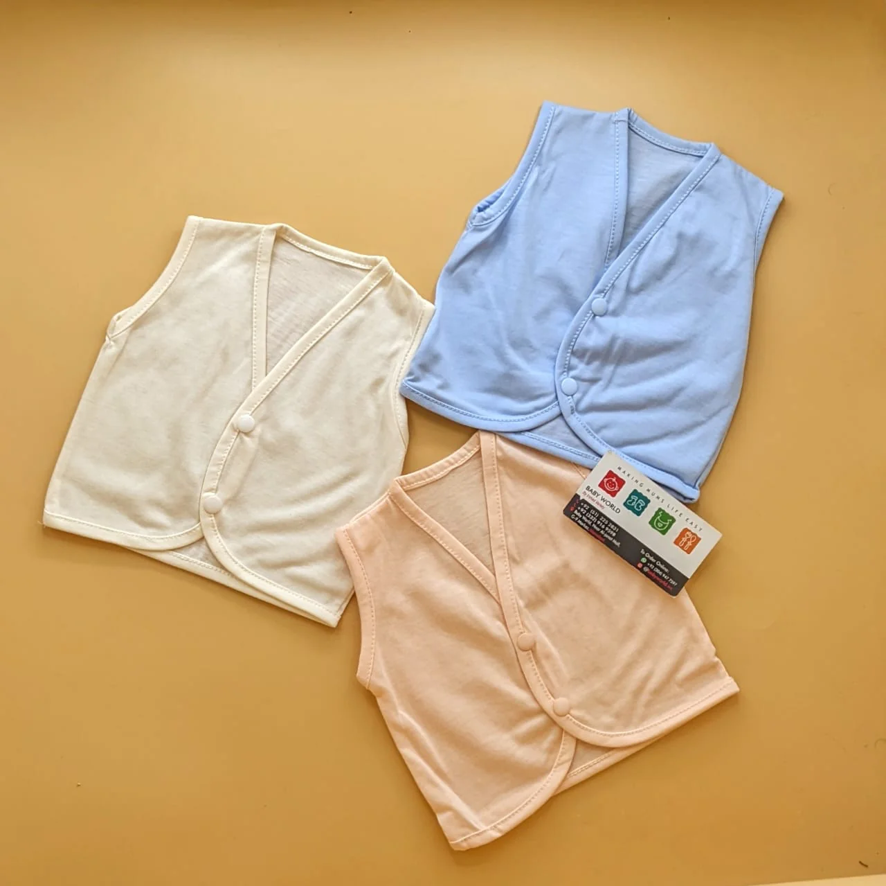 Pack of 3 Vests - Sleeveless - Multicolor(Assorted) - Image 3