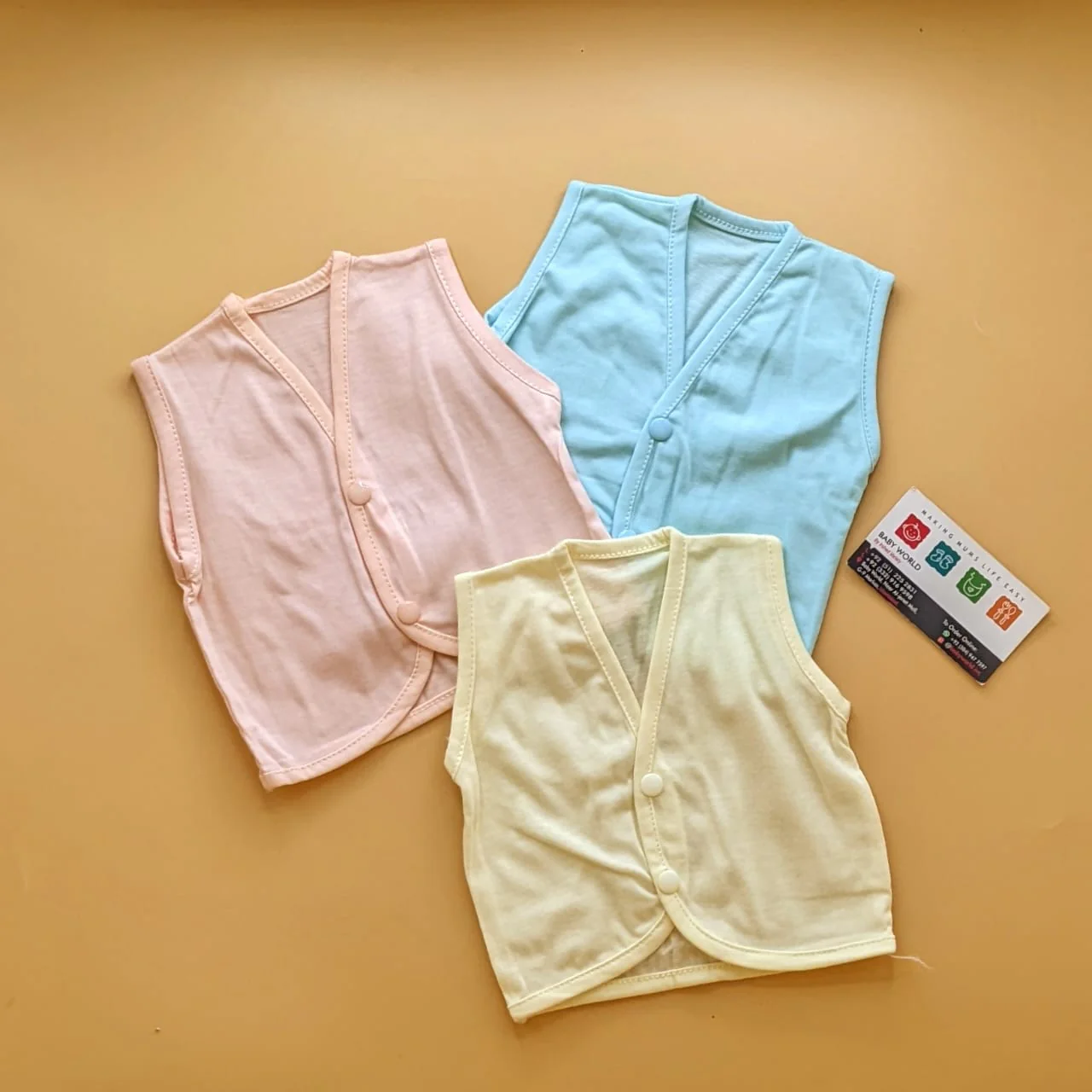 Pack of 3 Vests - Sleeveless - Multicolor(Assorted) - Image 4